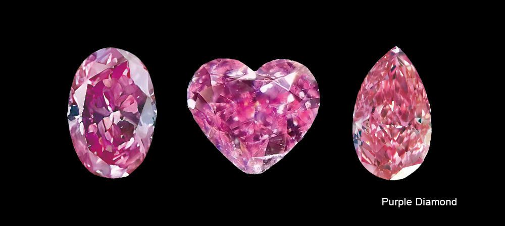 パープルダイヤモンド、purple diamond, カラーダイヤモンド